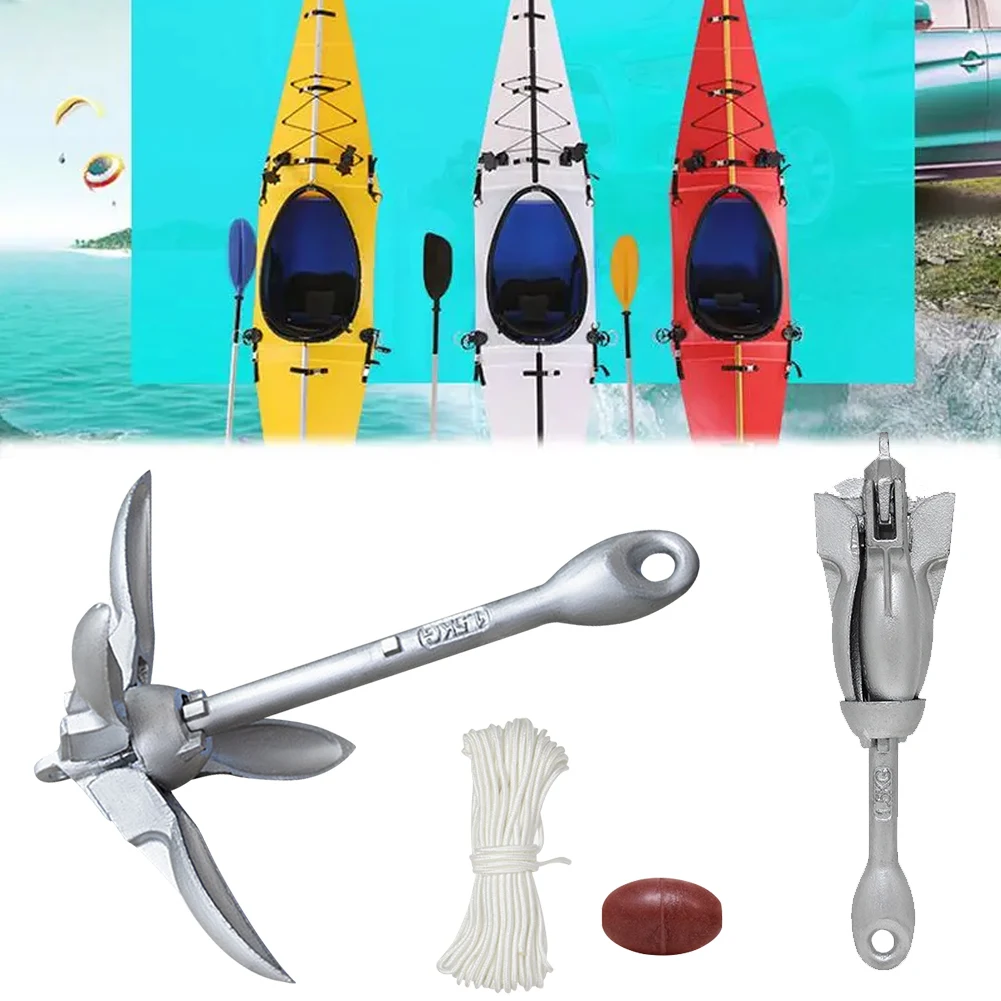 Fishing Kayak Rod Holder - Ancla plegable de acero inoxidable para
